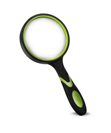 Wapodeai Magnifying Glass with Light 3X 45X High Magnification LED Handheld  Lighted Magnifier Suitable for Reading Jewellery Crafts Lnspection Science  (Black)