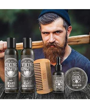 Viking Revolution Beard Care Kit for Men - Ultimate Beard Grooming Kit