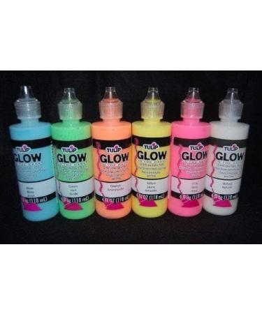 Tulip Glow in The Dark Dimensional Fabric Paint, (Pack of 10)