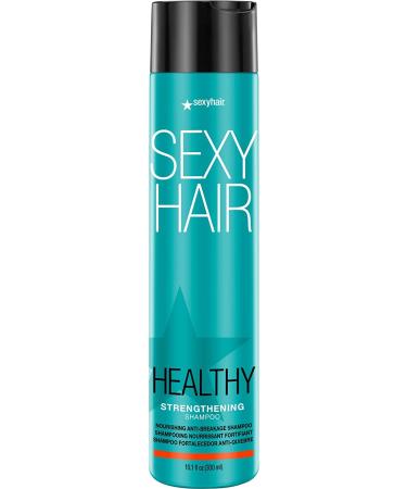 SexyHair Healthy Strengthening Anti-Breakage Shampoo/Conditioner | Helps Provide Strength and Flexibility to Damaged Hair | SLS and SLES Sulfate Free Strengthening Shampoo | 10.1 fl oz
