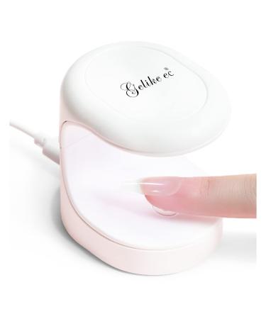 Gelike EC Mini LED Nail Lamp UV Light for Nails Easy and Flash Cure Light For Nail Extension System Portable USB Nail Dryer for Travel Manicure UV LED Light for Gel Nail Art DIY Nail Art