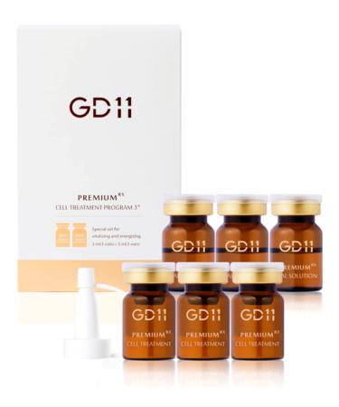 GD11 Premium Rx Cell Exosome Treatment | Premium Home Aesthetic Skin Care Set for Skin Regeneration Serum | Anti-Wrinkle and Anti-Aging Face Ampoule for Elasticity Care  3 Pairs (0.1oz. + 0.2 fl.oz.)