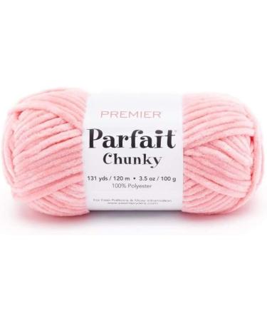 Premier Yarns Parfait Chunky - 3.5 Oz - #6 Super Bulky Weight - 3 Pack  Bundle with Bella's Crafts Stitch Markers (Azure)