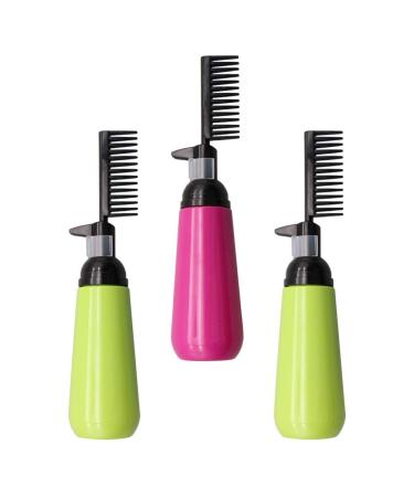 6pcs Hair Dye Comb Bottle Scalp Bottle Applicator Root Bottle Hair