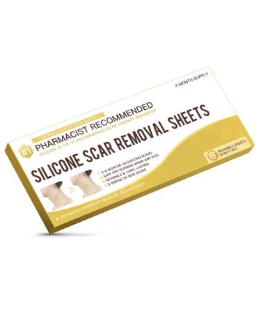 Medical Grade Silicone Scar Removal Sheets Silicon Scar Strips Scars Removal Treatment Silicone Scar Tape for Trauma Scars C-Section Keloid Scar Treatmen