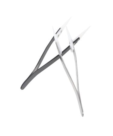 EXCEART 2pcs Nail Positioning Clip Jewelry Tweezers Manicure Tools