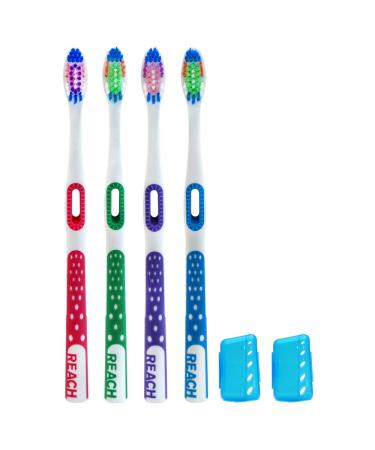 REACH Ultra Clean Soft Toothbrushes 15.2 Oz Pack of 4