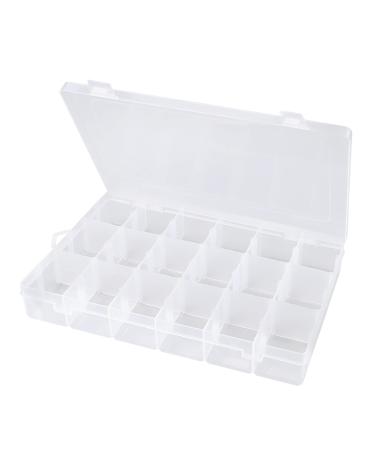 Sjqecyfv Tackle Box Organizer 18 Grids Plastic Craft Box Organizer Bead  Organizer Clear Fishing Box with