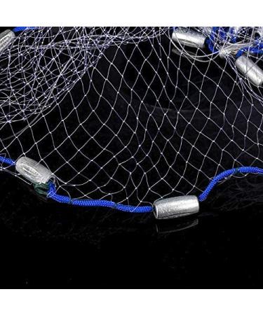 Yeahmart American Saltwater Fishing Cast Net for Bait Trap Fish 4ft6ft8ft  Radius with Heavy Duty Real Zinc Sinker Weights and Aluminum Ring 38inch  Mesh Size