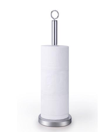 SunnyPoint Bathroom Toilet Tissue Paper Roll Storage Holder Stand with Reserve, The Reserve Area Has Enough Space to Store Mega