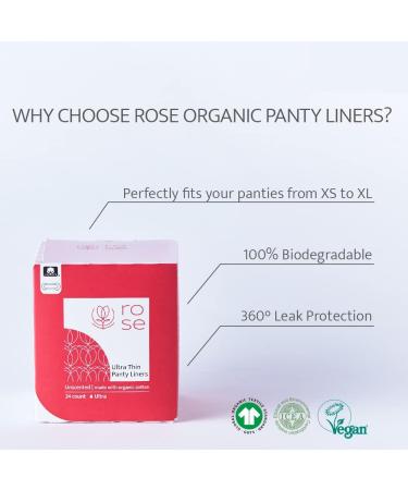 Ultra-Thin Daily Panty-Liners, Fragrance Free, Perfect Absorbency, 100%  Organic Cotton Core & Top Sheet, Toxin Free, Hypoallergenic Panty Liners,  for