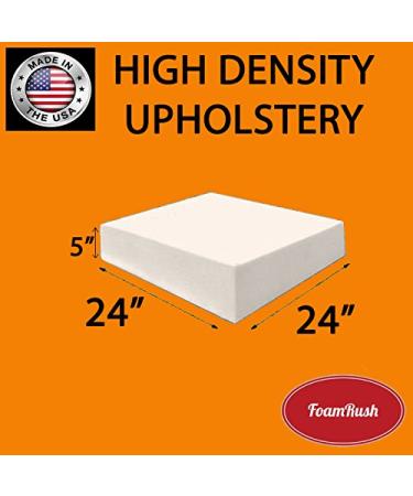 Foamrush 3 x 18 x 20 Upholstery Foam High Density Firm Foam Soft Support (Chair Cushion Square Foam for Dinning Chairs, Wheelchair Seat Cushion