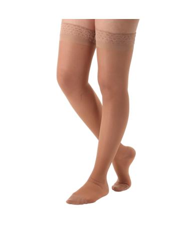 Absolute Support - Opaque Maternity Compression Stockings Pantyhose  20-30mmHg for Women Circulation - Beige, X-Large Beige X-Large
