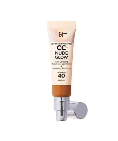 IT Cosmetics Your Skin But Better CC+ and Nude Glow Lightweight Medium Coverage Foundation and Glow Serum Rich 1 g (Pack of 1)