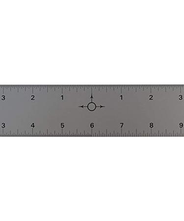 Ludwig Precision 6 Center-Finding Aluminum Straight Edge 81206 6-INCH