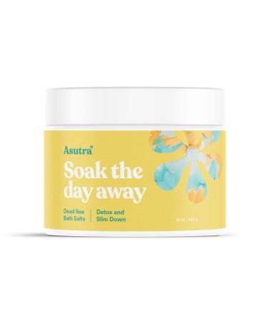 ASUTRA Dead Sea Bath Salts (Detox & Slim Down)  16 oz | Cleanse  Purify & Fight Cellulite | Soak in Rich & Vital Healing Minerals | All Natural & Organic Eucalyptus  Tea Tree & Lemon Essential Oils