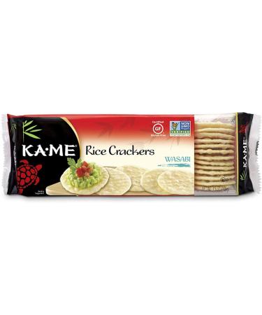 Ka-Me Gluten Free Rice Crackers, Wasabi, 3.5 Ounce (Pack of 12) Wasabi 3.5 Ounce (Pack of 12)