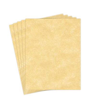 Natural Imitation Parchment Paper Great for Writing Certificates Menus  Brochures and Wedding Invitations, Premium Quality 24Lb Paper, 8.5 x 11  Letter Size