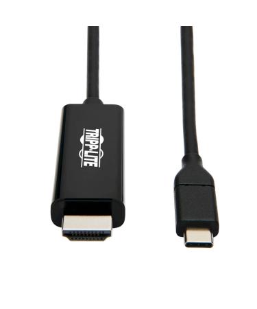 Tripp Lite USB C to HDMI Cable Adapter (M/Thunderbolt 3 HDMI Cable Adapter Gen 1 Converter On HDMI End 4K HDMI 60 Hz 4: Black 6 ft. (U444-006-H4K6BE) Black 6 ft End Converter