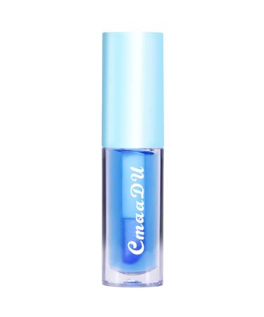 SUMEITANG Color Changing Lip Gloss Moisturizing Lip Oil Gloss Transparent Plumping Lip Oil Hydrating Lip Glow Oil Tinted for Nourishing Repairing Lip Lines and Prevents Dry Cracked Lips(Blueberries)