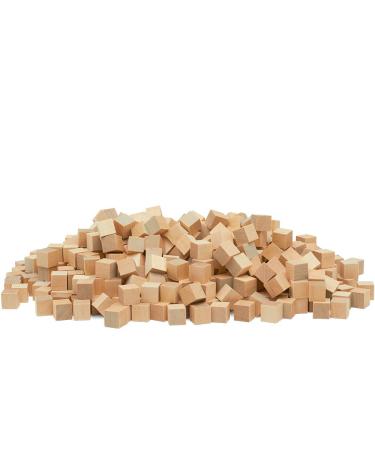 Unfinished Wooden Blocks 1/2 inch Pack of 100 Small Wood Cubes for Crafts and DIY Home Decor by Woodpeckers 1/2 inch Pack of 100