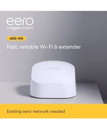 EERO 6 Dual-Band Mesh Wi-Fi 6 Extender - Expands Existing Eero