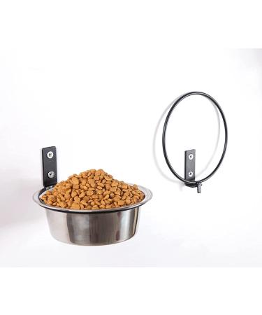 Pet Dog Cat Standing Water Bottle Food Bowl Stand Water Dispenser Feeder  Dish