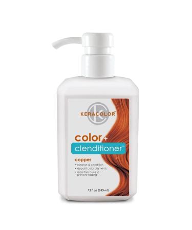 Keracolor Clenditioner Hair Dye - Semi Permanent Hair Color Depositing Conditioner, Cruelty-free, 20 Colors 12 Fl Oz (Pack of 1) Copper