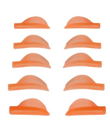  Lash Lift Pads, Eyelash Lift Pad, 5 Sizes Perm Rods, DIY Lash  Lifting at Home, Softer Perming Curler Rollers Fit Eyes & Glue Balm Very  Well Reusable Silicone Shields (Orange