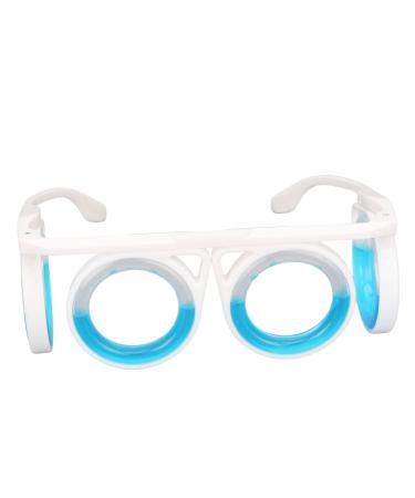 CUTULAMO Seasickness Glasses Motion Sickness Glasses Lens Free Portable Liquid Glasses Circle Lightweight for Car Sickness