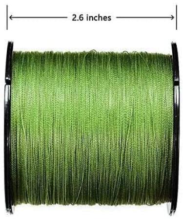 Mounchain Braided Fishing Line, 4 or 8 Strands Abrasion Resistant Braided  Lines Super Strong 100% PE Sensitive Fishing Line 300M / 500M / 1000M 4  Strands- 10LB - 1094Yds Green