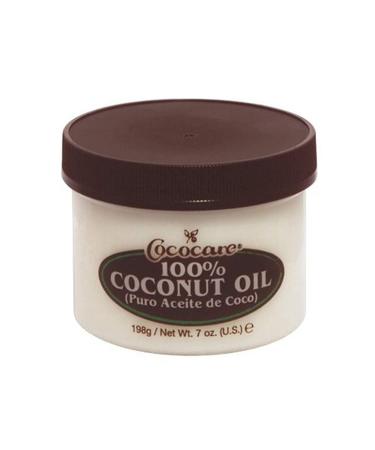 Cococare 100% Coconut Oil - All Natural Coconut Oil for Use on Skin & Hair - Ideal for All Skin Types (7oz) Coconut 7 Ounce