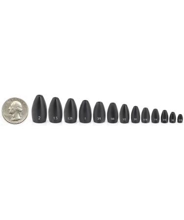 10 Pieces Tungsten Bullet Fishing Weight Tungsten Fishing Weights Flipping  Weights Fishing Weight Sinker Bullet Worm Sinkers for Bass Fishing Pitching  and Flipping 