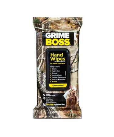 Grime Boss Hunting Wipes, 24 count 