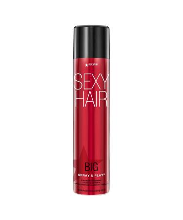 SexyHair Big Spray & Play Volumizing Hairspray | Hold and Shine | Up to 72 Hour Humidity Resistance | All Hair Types Spray & Play | 10 fl oz