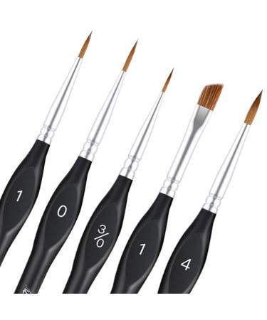 Kolinsky Sable Watercolor Brushes, 10pcs Sable Detail Paint Brush Set Will  Keep a Fine Tip Point and Spring for Watercolor Acrylic Gouache, Miniature