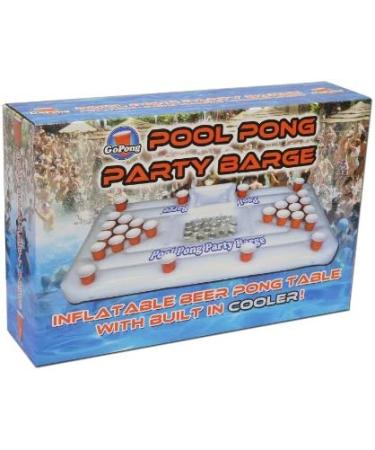 GoPong Original Pool Party Barge Floating Beer Pong Table with