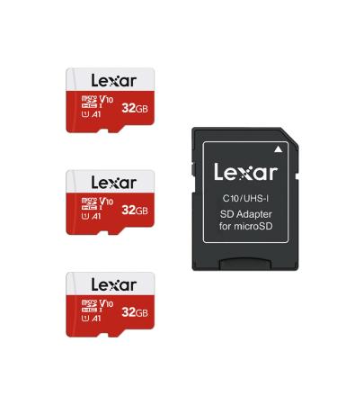Lexar 32GB Micro SD Card 2 Pack, microSDHC UHS-I Flash Memory Card with  Adapter - Up to 100MB/s, U1, Class10, V10, A1, High Speed TF Card (2  microSD