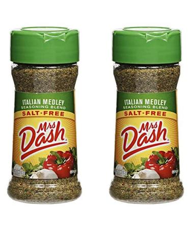 Mrs. Dash Italian Medley All Natural Salt Free Seasoning Blend (224493) 2 oz, Pack of 2