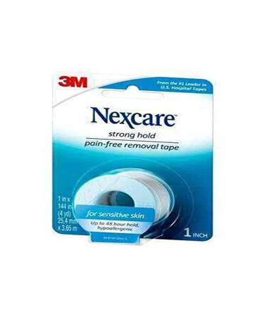 Nexcare Sensitive Skin Low Trauma Tape 1 x 4yds Roll (Pack of 2)
