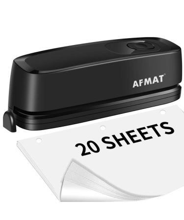 AFMAT Electric Pencil Sharpener for Colored Pencils, Auto Stop, Super Sharp  & Fast, Electric Pencil Sharpener Plug in for 6-12mm No.2/Office/Home-Black