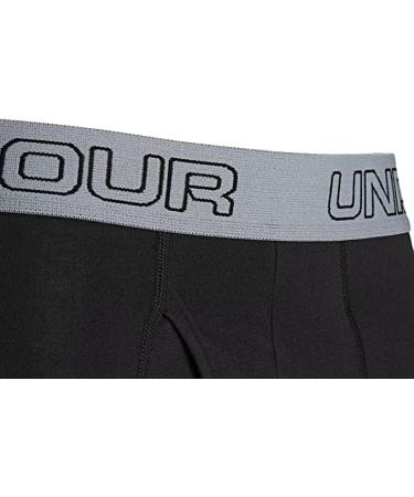 Under Armour Men's Charged Cotton Stretch 6 Boxerjock - 3-Pack MD Black