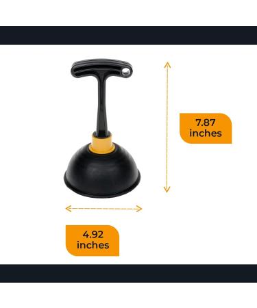 OFXDD Kitchen Plunger - Compact Handle Plunger for Toilet - Small Bathroom  Cup Plunger - Short Standard Sink Plunger