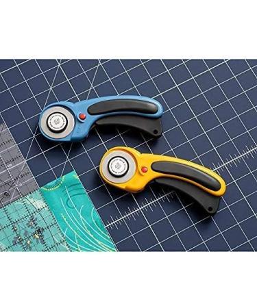  OLFA 45mm Ergonomic Rotary Cutter (RTY-2/DX) - Rotary Fabric  Cutter w/ Blade Cover & Squeeze Trigger for Quilting, Sewing, Crafts,  Replacement Blade: OLFA RB45-1H : Arts, Crafts & Sewing