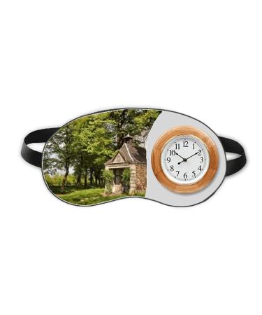 Green House Forestry Science Nature Scenery Sleep Eye Head Clock Travel Shade Cover