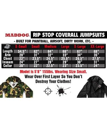 Maddog Tactical Paintball Rip Stop Coverall Jumpsuit