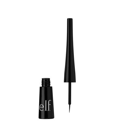 e.l.f. Liquid Eyeliner  High-pigment Liquid Eyeliner With Extra-Fine Brush Tip  Easy Glide Smudge-proof Formula  Jet Black Jet Black Pack of 1