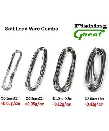 GREATFISHING 4 Size/Set Soft Round Fly Tying Lead Wire Nymph Body