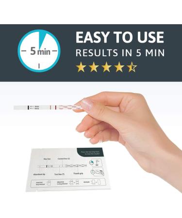 THC (Marijuana) Urine Drug Test Strips Kit For Home Use by Exploro