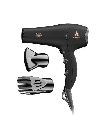Andis 38330 Professional Heat Ceramic Press Comb for Hair, Straightener -  Dual Voltage - 20 Adjustable Heat-Settings, 30 Min Auto Shut-off, Black 